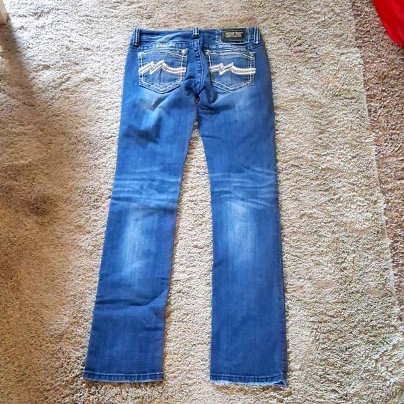 EUC MISS ME Size 28 Straight Blue Jeans - Picture 3 of 15